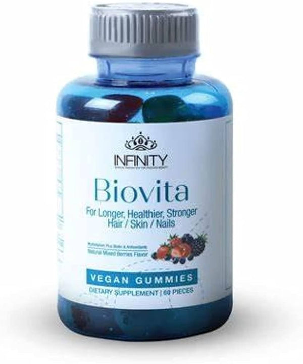 Biovita Multi-vitamin - 60 gummies for nails, skin, & hair